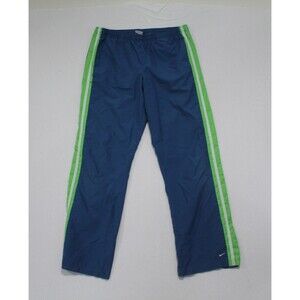 Nike Men Blue Vintage Wind Breaker Pants V Cut Ankle Size Large